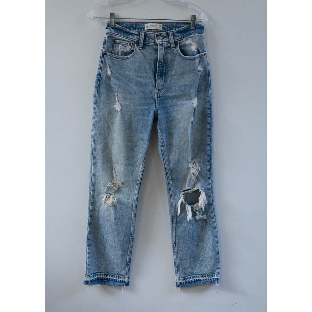 Abercrombie & Fitch Jeans Blue Ultra High Rise Ankle Straight Size 26 / 2R